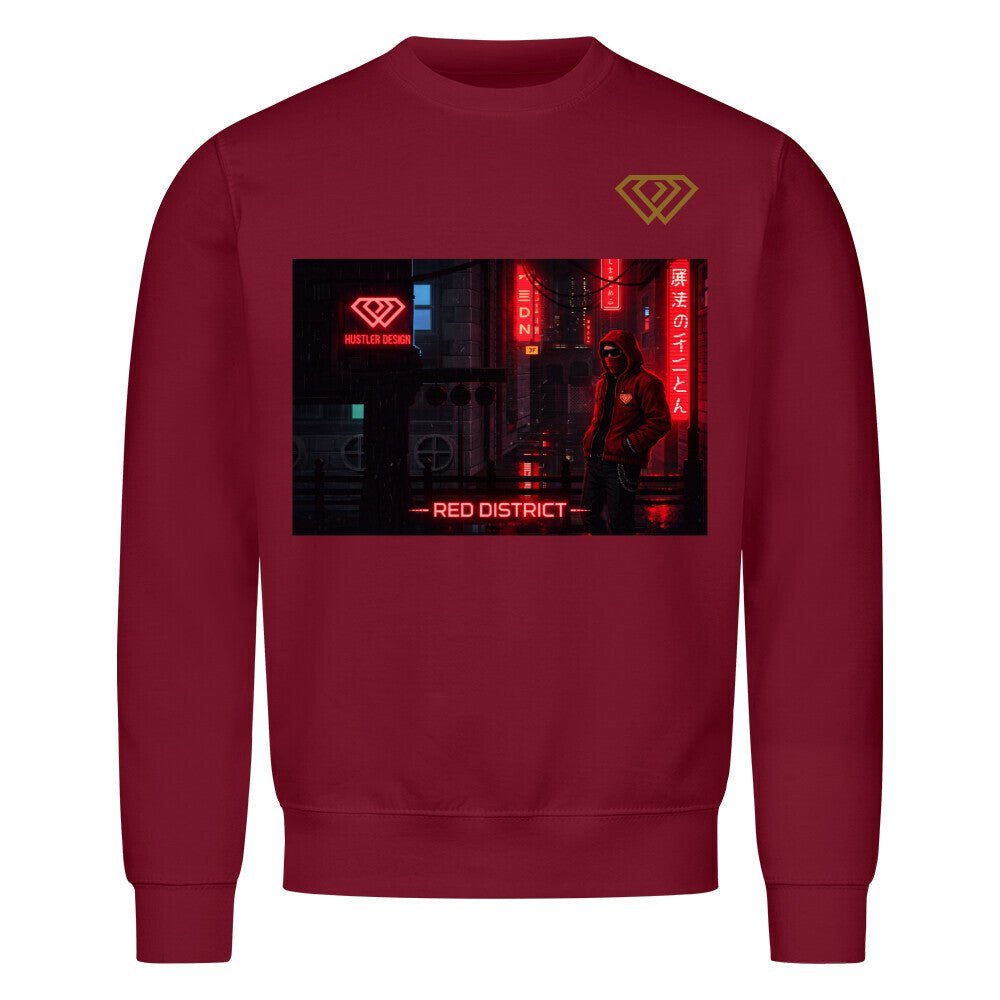 Streetwear Sweatshirt Unisex – RED DISTRICT (HD01) - Hustler Design