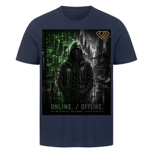 Streetwear T-Shirt Unisex – ONLINE/OFFLINE (HD3) - Hustler Design