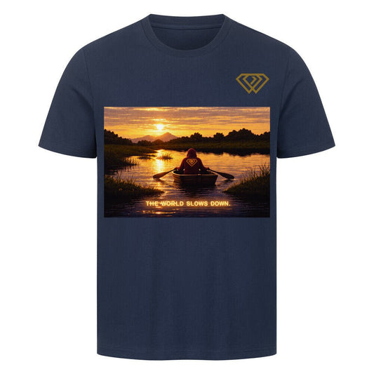 Streetwear T-Shirt Unisex – THE WORLD SLOWS DOWN (HD1) - Hustler Design