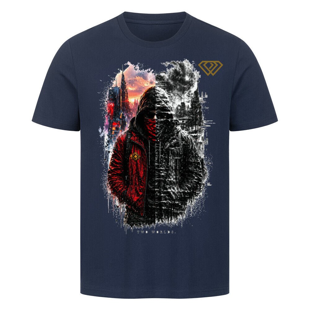 Streetwear T-Shirt Unisex – TWO WORLDS (HD3) - Hustler Design