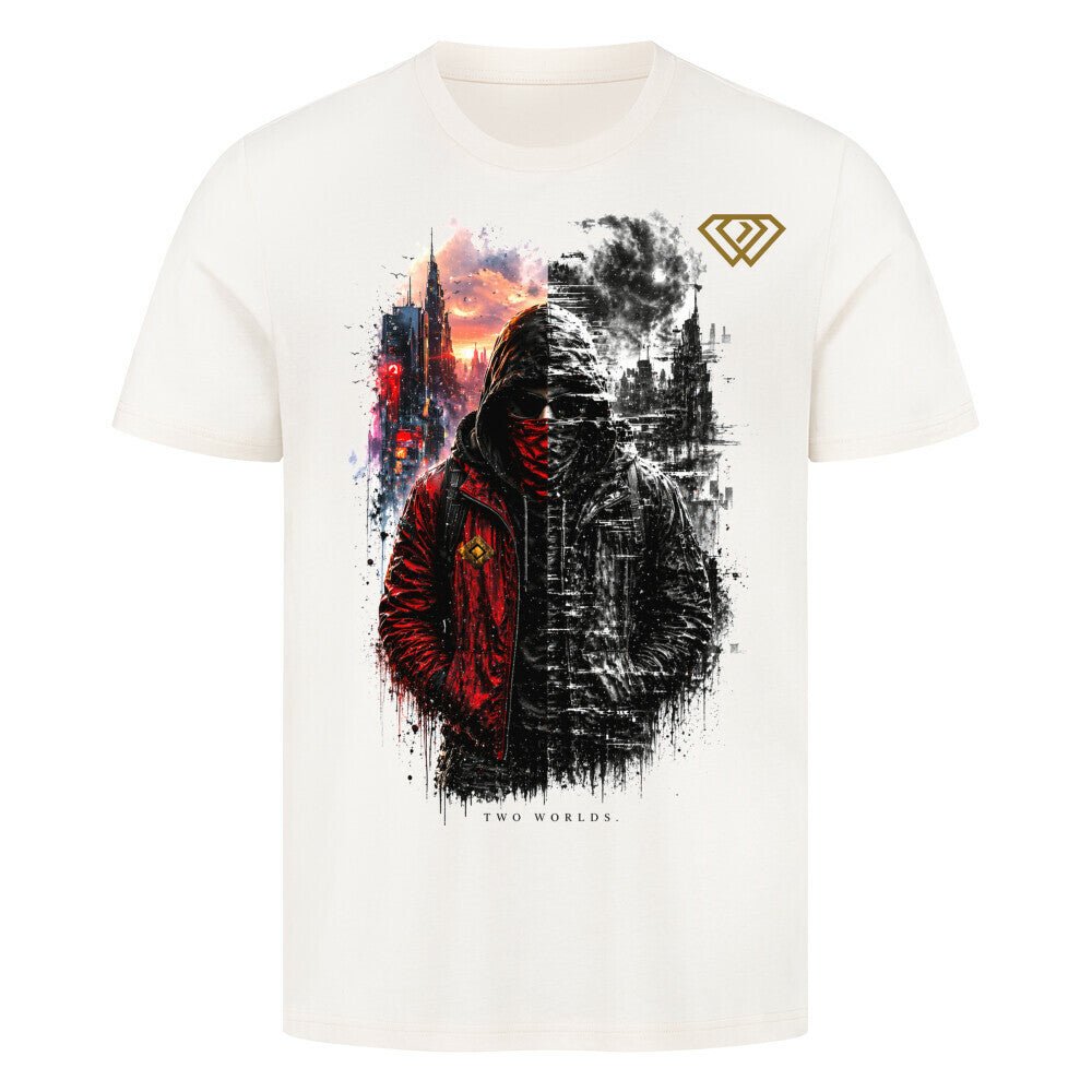 Streetwear T-Shirt Unisex – TWO WORLDS (HD3) - Hustler Design