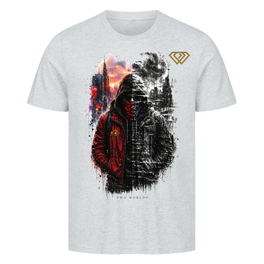 Streetwear T-Shirt Unisex – TWO WORLDS (HD3) - Hustler Design